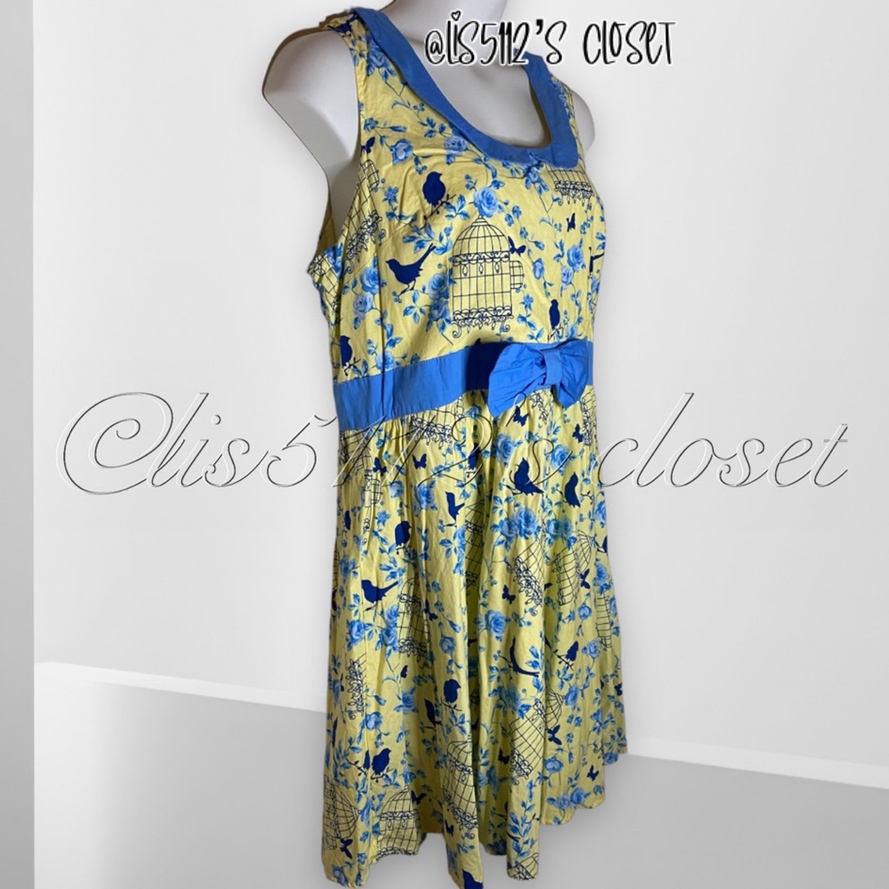 ModCloth x Retrolicious All the World’s a Birdcage Floral Retro Dress 3X - Picture 7 of 16
